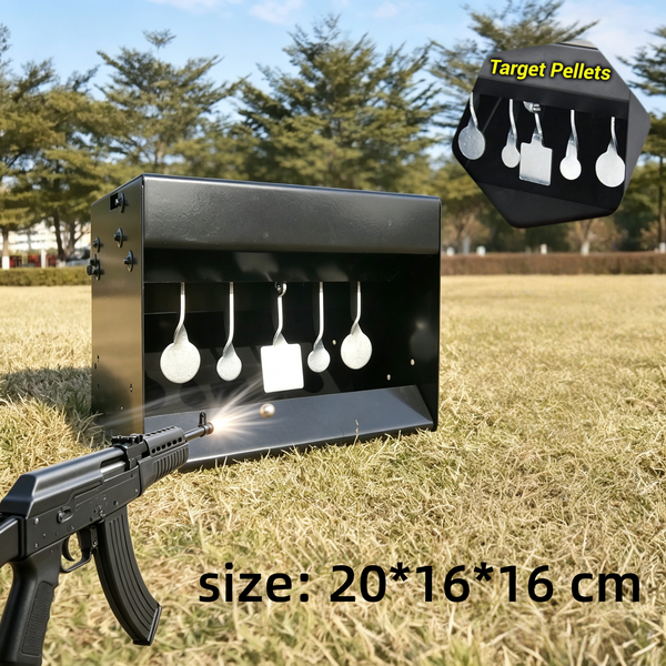 Target Box Pellet Gun Target Trap Resets with Center Shot for Outdoor & Indoor