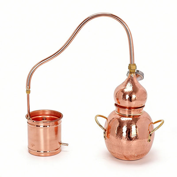 Copper Distiller Essential Oil Extraction Chamomile Mugwort Homemade Hydrosols