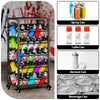 50 Can Spray Paint Storage Rack Aerosol Storage Cart Rolling Spray Bottle Holder