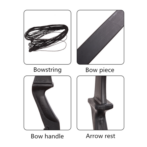 53" 30 lbs.Archery Takedown Recurve Bow RH/LH Hand for Target Practice AU