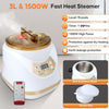 Infrared Sauna Box with 660&850nm Red Light Therapy Lamp f/ Home with 3L Steamer