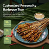 Electric Grill Barbecue Auto Rotating Smokeless Oven Kebab BBQ Machine w/ Skewer