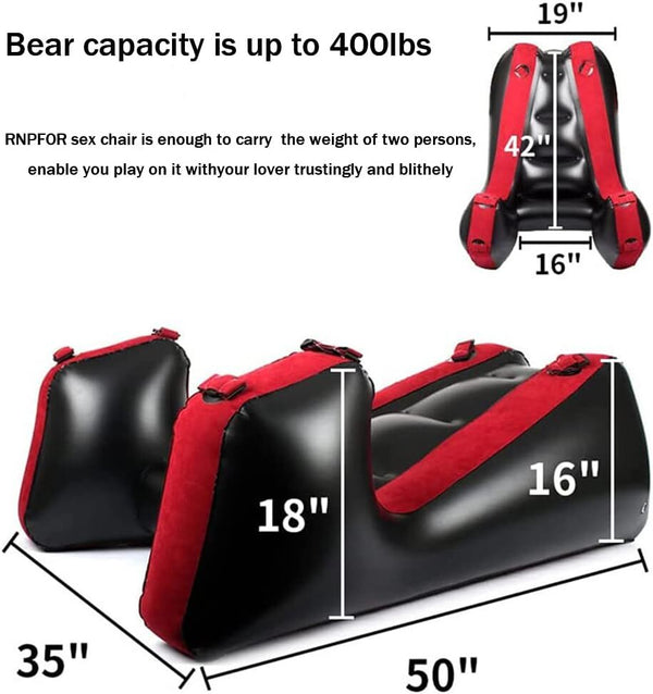 Multifunction Inflatable Sex Sofa Legs Open Restraints Chair Couples Adult Games