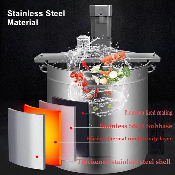 Automatic Food Stirrer Hot Pot Seasoning Bottom Jam Boiling Sauce Frying Machine