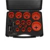 19pcs Bi-Metal Hole Saw Kit + Pipe & Tube Notcher with 0 to 60° Adjustable Angle