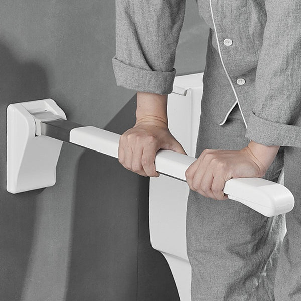 Toilet Grab Bar Foldable Flip Up Armrest Bars Elderly Non-Skid Safety Handrails