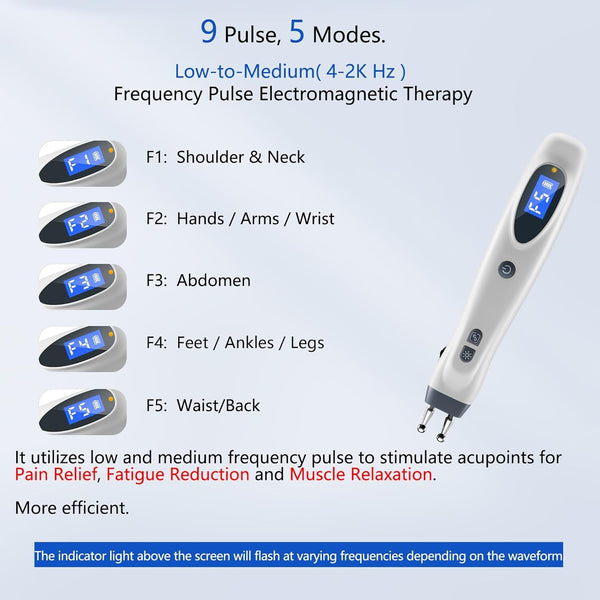 Electronic Acupuncture Pen Meridian Acupressure Point Massage Pulse Therapy
