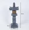 Decor Pagoda Lantern Outdoor Statue Handcast Polyresin Garden Statue