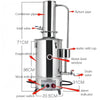 5L/h Water Distiller Purifier Machine Laboratory Auto Control Stainless Steel AU