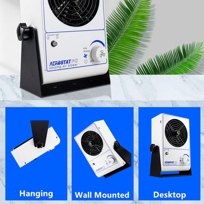 Ionizing Air Blower Static Eliminator Fan Desktop Ionizer Air Blower ESD Ionizer