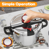 Pressure Cooker 6L Explosion-Proof One-Hand Locking Induction Compatible 100Kpa