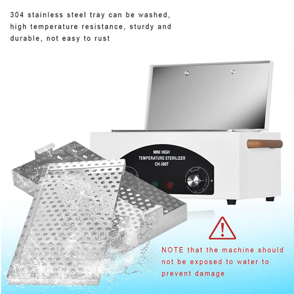 2L Medical Autoclave Dry Heat Sterilizer Tattoo Tools Disinfection Machine 220V