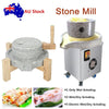 Stone Mill Grinder Grinding Wet/Dry For Soybean Milk Corn Flour Bean Powder AU