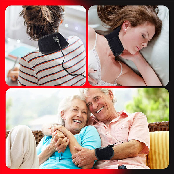 Red & Infrared Light Wrap for Neck 660nm Red & 850nm Near-Infrared Light Belt