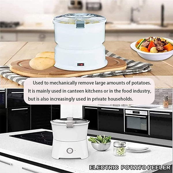 220V Automatic Electric Potato Peeler Potato Peeling Machine Vegetable Peeler