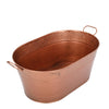 2pcs Beverage Tub Wine Champagne Bucket Cooler Drinks Cooler Vintage Copper AU