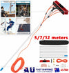 5m/7m Solar Panel Brush Cleaning Kit Spray Water Fed Pole Window Glass Washing