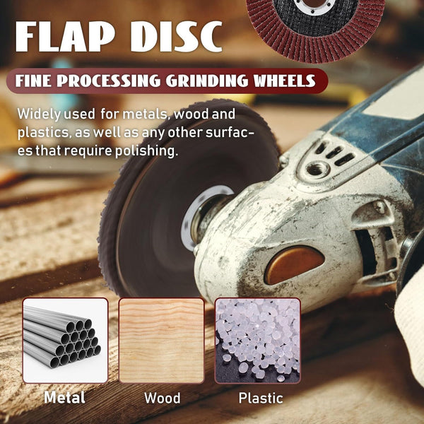 40/60/80/100/120 Grit Grinding Sanding 50 Pack Flap Discs for Angle Grinder AU