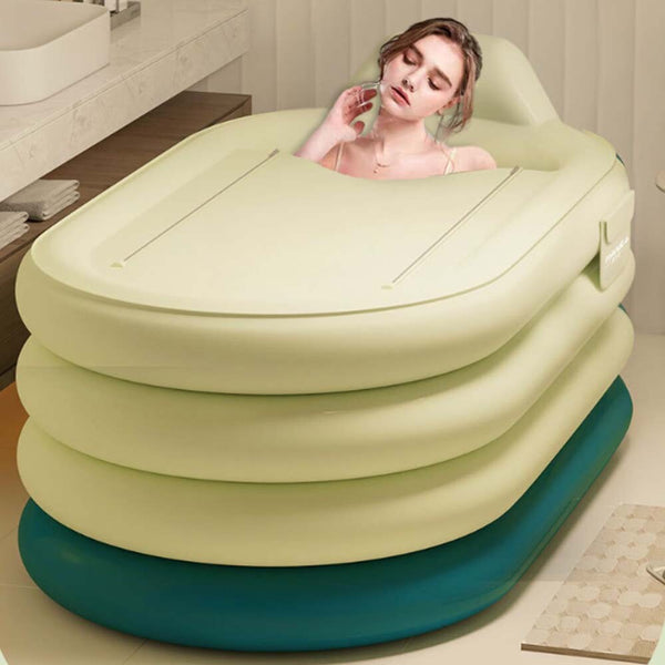 Ice Bath Tub for Athletes Cold Water Therapy Hot Tub Portable Folding Bathtub