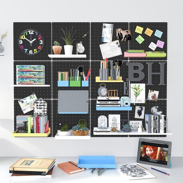 4X Heavy Duty Metal Pegboard Panels Multi-Use Wall Organizer Jewelry Display AU