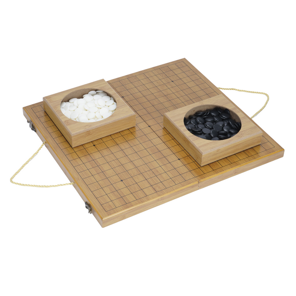 Folding Baduk Weiqi Board Game Portable Wooden Timber Strategy Go Game Set Gift