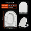 Thick Toilet Seat Soft Close Luxury White Heavy Duty Quick Release U Shape PP