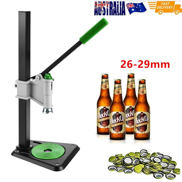 Manual Bottle Capper 26-29mm Home Brewing Beer Bottle Capper Auto Lever Bench AU
