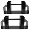 2x Sturdy Firewood Log Storage Rack Bracket Kit Adjustable length Indoor/Outdoor