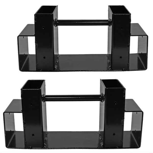 2x Sturdy Firewood Log Storage Rack Bracket Kit Adjustable length Indoor/Outdoor