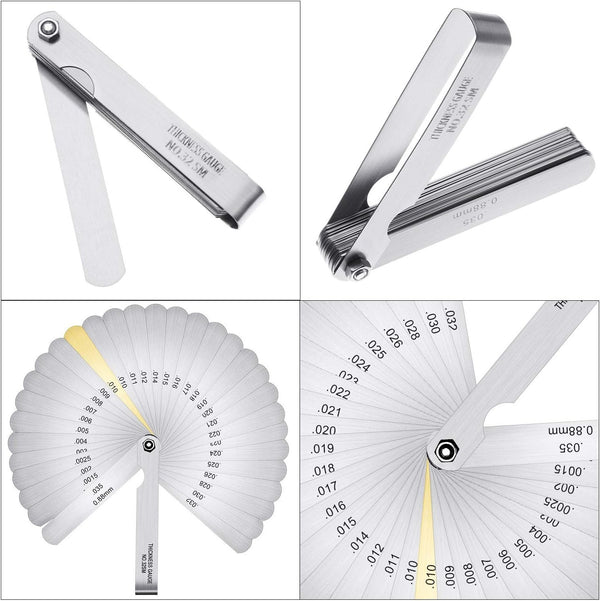 17 Pcs Guitar Luthier Tool Radius Gauge String Action Ruler Guitar Bass Setup