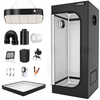Hydroponics Grow Tent Full Spectrum LED Grow Light Kits Inline Fan Filter System