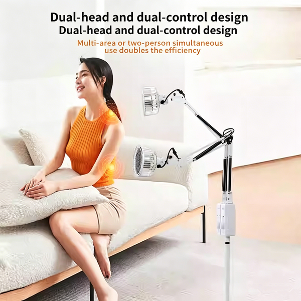 Acupuncture TDP Mineral Light 2-Head Far Infrared Therapy Heat Lamp Pain Relief
