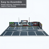 1:64 Diorama Open Air Car Parking Lot Model LED Lighting Car Garage Scene Model