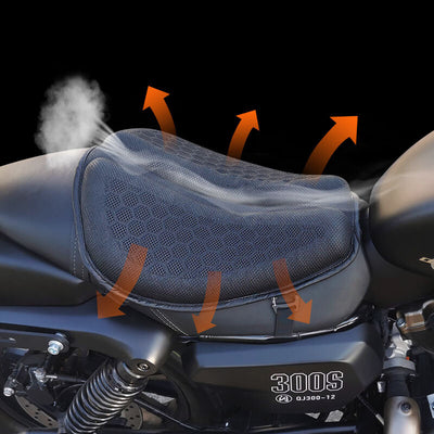 Motorcycle Seat Foldable 3D Honeycomb Gel Seat Cushion Pressure Relief Air Pad