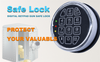 Electronic Safe Lock Gun Safe Lock Replacement Digital Keypad Lock For Safe Box