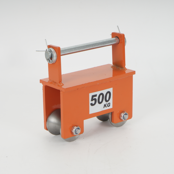 500KG Pipe Beam Trolley Manual Push Lifting Round Tube Sports Car For 50mm Pipe