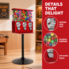 Gumball Machine 3 Section Vending Sweets Bubble Gum Balls Toy Candy Dispenser