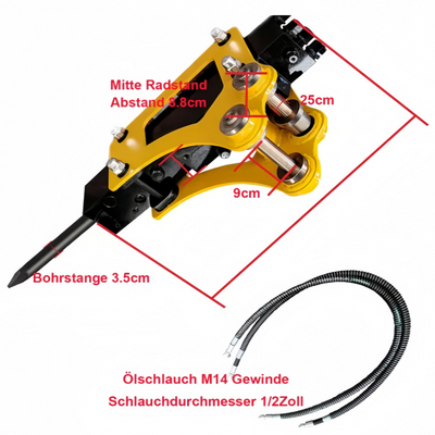 Rock Drill Tool Mini Excavator Hammer Breaker Hydraulic Breaker Hammer Drill