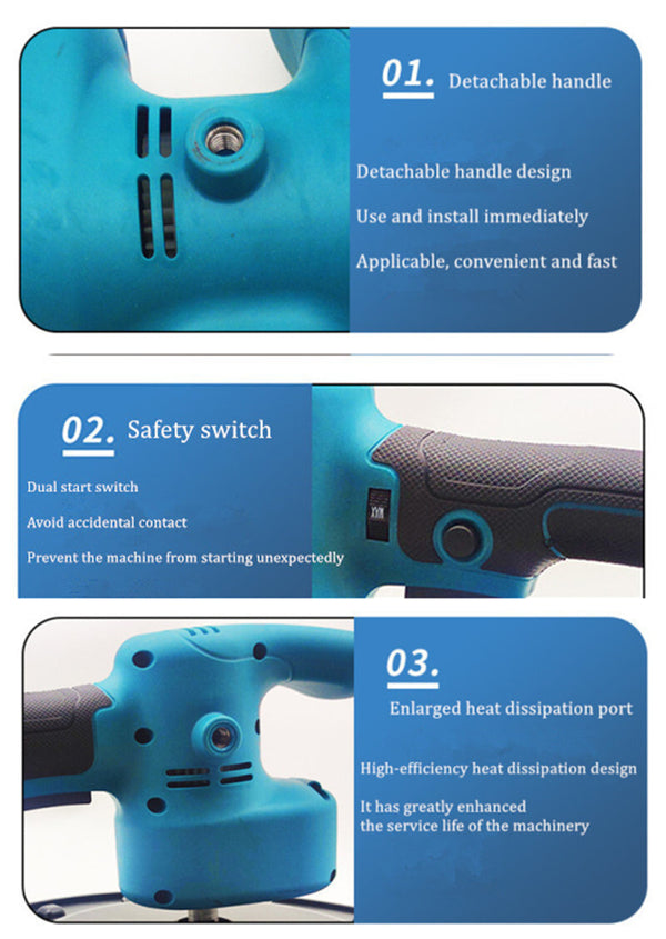 For Makita 18V Brushless Concrete Mortar Trowel Wall Smoothing Polishing Machine