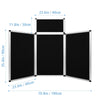 3+1 Panel Trade Show Presentation Board Folding Panel Table Top Display Board