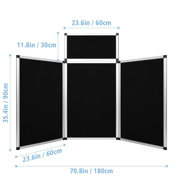 3+1 Panel Trade Show Presentation Board Folding Panel Table Top Display Board