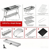 Outdoor Folding BBQ Grill Stove Charcoal Picnic Camping & Automatic Rotary Grill