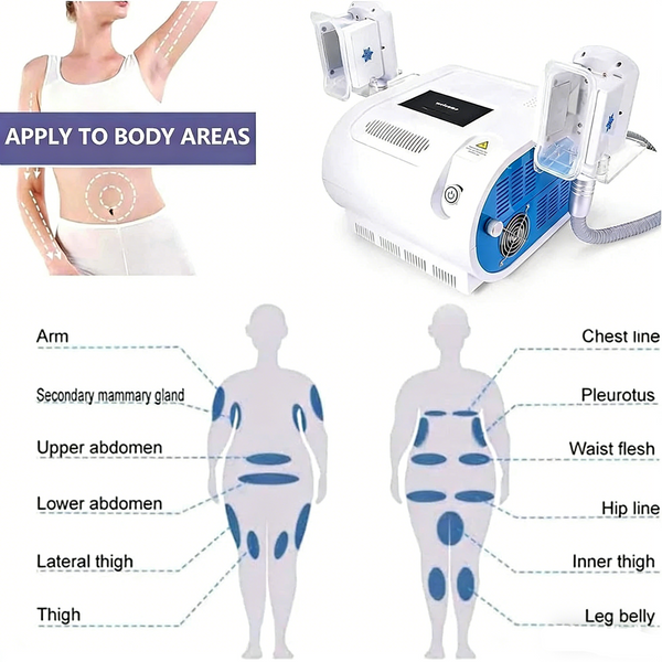2 Handles Body Cellulite Burning Cooling Fat Freeze Slimming Machine Shaping