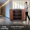 Hotel Commercial Housekeeping Cart  Laundry Trolley with Wheels Large Linen Bag