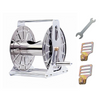 1/2'' X 60M Water Hose Reel Rack Stainless Steel Portable Pipe Holder Storage AU