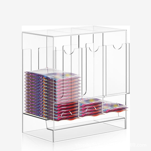 3 Slot Booster Pack Dispenser Card Storage Acrylic Booster Box for Trading Card