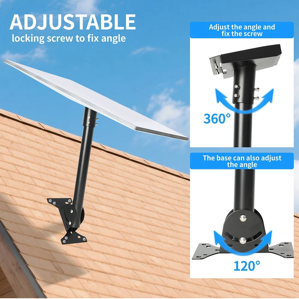 For Starlink Gen 3 Roof Mount Heavy Duty Starlink Pivot Mount 360° Adjustable