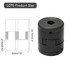 L075/L095 1/2" to 1" Flexible L-Jaw Coupling Coupler Set HT250 Cast Iron