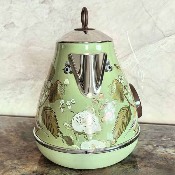 1.7L Retro Style Electric Kettle 1850W Fast Water Boiling Auto-Off Thermometer