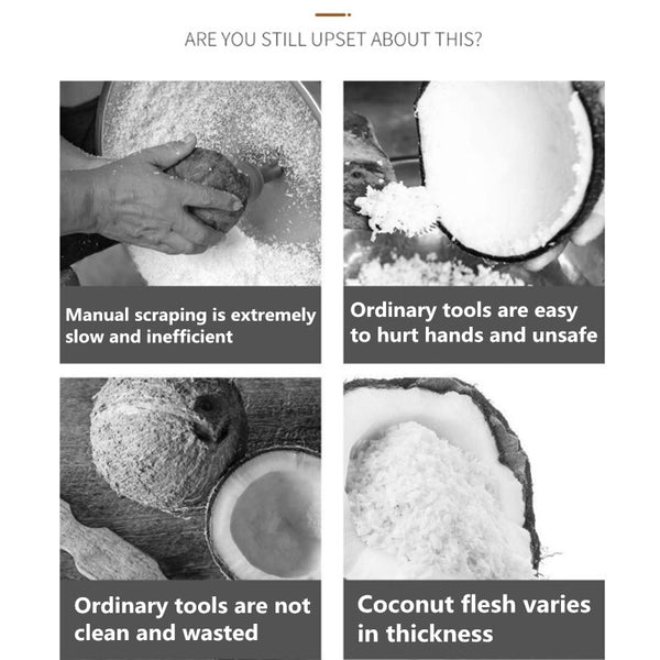 Coconut Meat Scraper Machine Stainless Steel Electric Coconut Processing Machine